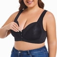 thumbnail image 1 of enyan Minimizer Bras for Women Plus Size, Full Coverage Coolcomfort T Shirt Unlined Bra with Underwire for Heavy Breast Plus Size Full Coverage Bras Black,44F, 1 of 7