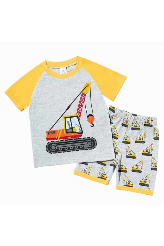 Newborn Baby Boy Summer Clothes Short Sleeve Romper Bodysuit Shorts Set Toddler Soft Waffle Outfit Boy Baby Clothes,Yellow,3-4 Years