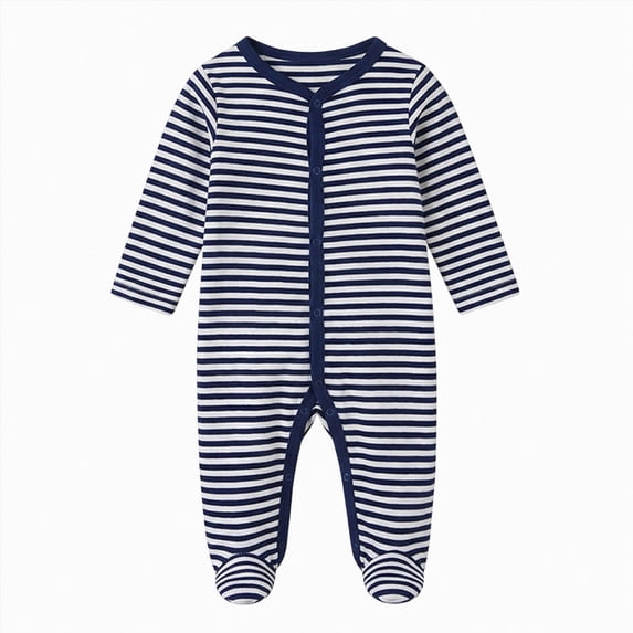 enyan Newborn Boy Clothes Fall Onesie 3M 6M 9M 12M Cute Long Sleeve Button Romper Infant Boys Winter Outfit Black,0-3 Months