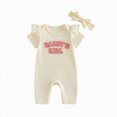 thumbnail image 1 of enyan Onesies 0-3 Months Girl Baby Bodysuit Cute Newborn Boy Funny Rompers Girl Clothes,Beige,3-6 Months, 1 of 4