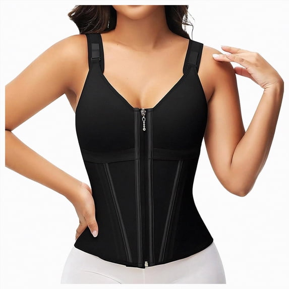 enyan Open Bust Shapewear Tummy Control Bodysuits for Women Seamless Compression High Waisted Body Shaper Black,S