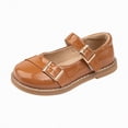 thumbnail image 1 of enyan Princess Dress Shoes for Girls - Toddler Sandals with Flower Design for Wedding Party & High Heels Girls' Dress Shoes,Brown,Size 1.5, 1 of 1