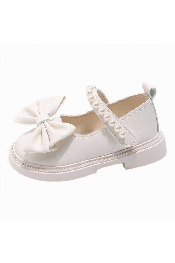 Princess Shoes Girls Heels Princess Dress up Shoes Little Girl Dress Shoes Cinderella Shoes for Girls with Diamond Shiny Sandals Princess Shoe Black Dress Shoes Girls,White,Size 5