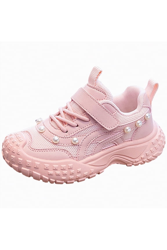 Running Shoes Slip on Breathable Lightweight Fashion Sneakers Athletic Sports Walking Gym Work Shoes Girls' Sneakers,Pink,Size 11.5