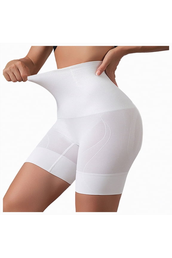 Shapewear Tummy Control Seamless Bodysuit Hip Enhancer Body Shaper for Women White,L