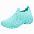 thumbnail image 1 of enyan Shoes For Women Sneakers for Women – Lightweight Lace-Up Shoes for Women Trendy Womens Shoes – Non-Slip, Comfortable Womens Sneakers Green,Size 6.5, 1 of 7
