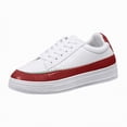 thumbnail image 1 of enyan Shoes for Women Tennis Shoes Leather Sneakers Casual Walking Shoes for Women Red,Size 6, 1 of 7