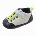 thumbnail image 1 of enyan Sneakers For Todd'ler Gir'ls B'aby Boy Girl Non-Skid Indoor Infant Walking Shoes Breathable Warm Elastic Sock Shoes with Sole Protect Toes Outdoor Sneakers Green,Size 4, 1 of 7