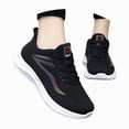 thumbnail image 1 of enyan Sneakers for Women – Lightweight Lace-Up Shoes for Women Trendy Womens Shoes – Non-Slip, Comfortable Womens Sneakers Women Shoes Black,Size 6.5, 1 of 7