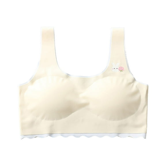 enyan Sport Cami Bras Cotton for Teens Girls Training Bras 10-16 with Adjustable Straps Fixed Pads