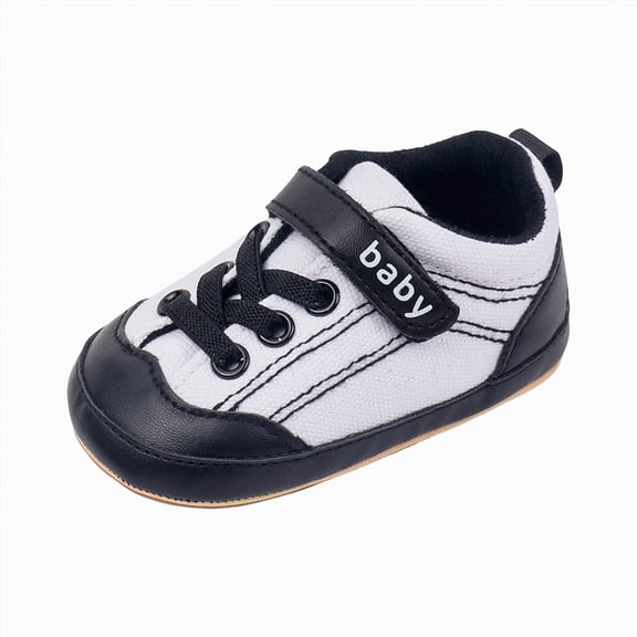 enyan Todd'ler Gir'l Sneakers B'aby Shoes & Socks - Non-Slip Breathable Slippers with Soft Rubber Sole - B'aby B'oys & G'irls Slip On Sneakers Black,Size 5