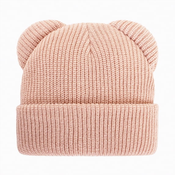 enyan Toddler Boy Winter Beanie Baby Knit Hat Warm Girl Beanies Newborn Cute Hats for Kids,Pink,3-8 Years