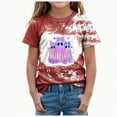 thumbnail image 1 of enyan Toddler Boys Girls Halloween Shirt Ghost Tshirt Kids Boys Girls Cute Pumpkin Tee Tops Spooky Season Fall Clothes (Brick Red,18-24 Months), 1 of 4