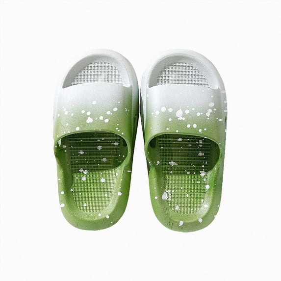enyan Toddler Girls Boys Slides Sandals with Anti-Slip Sole for Beach Pool Green,Size 9(3.5-4.5 Years)