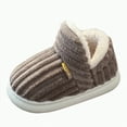 thumbnail image 1 of enyan Toddler House Slippers Slippers Girls Boys Fuzzy House Slippers Warm Memory Foam House Shoes Soft Plush Bedroom Slippers Slides Indoor Outdoor Coffee,Size 11, 1 of 4