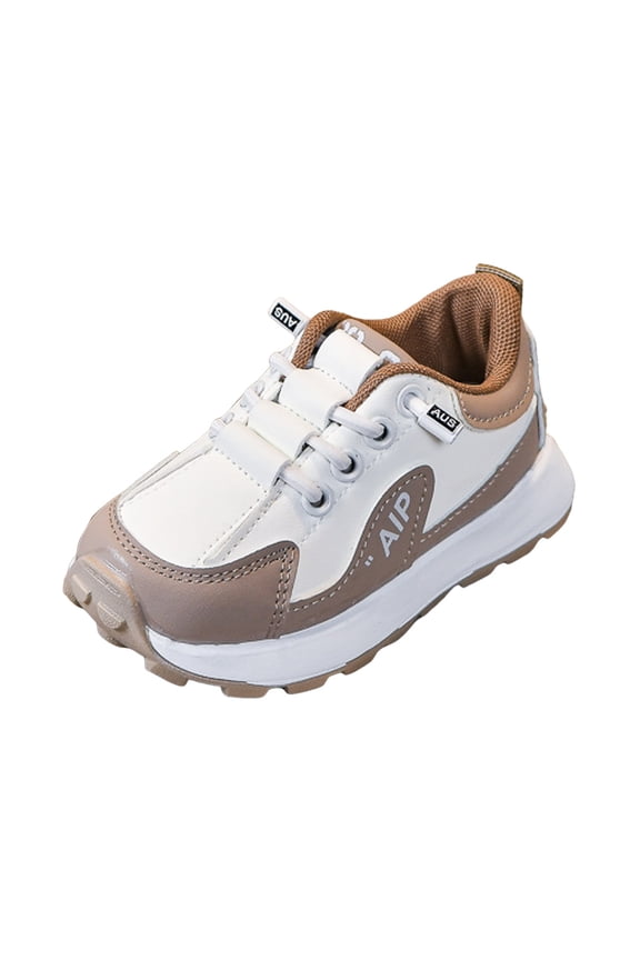Toddler Running Shoes Little & Big Boys Mesh Jogger Athletic Sneakers 6.5,Khaki