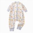 thumbnail image 1 of enyan Unisex Newborn Baby Pajamas 6M 12M 18M 2T 3T 4T 5T Soft Organic Cotton Long Sleeve Footless Romper Fall Winter Sleepwear(Light Blue,18-24 Months）, 1 of 4