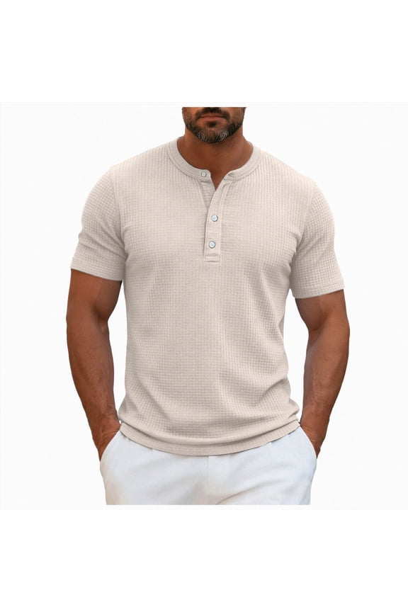 Vintage classic polo shirts with collar for men,Men's Short Sleeve Quick-Dry Athletic Shirts UPF 50+ Running Gym Workout Tops Moisture Wicking Cooling Shirts (Beige,XXL)