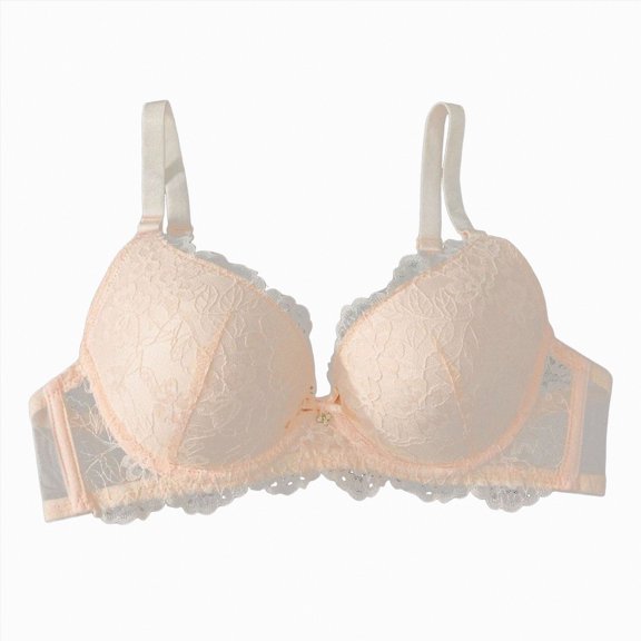 enyan Wireless Bra Womens Smooth Cotton T-Shirt Bra - Ultra-Soft, Flexible, and Invisible Under Tees Beige,XXL