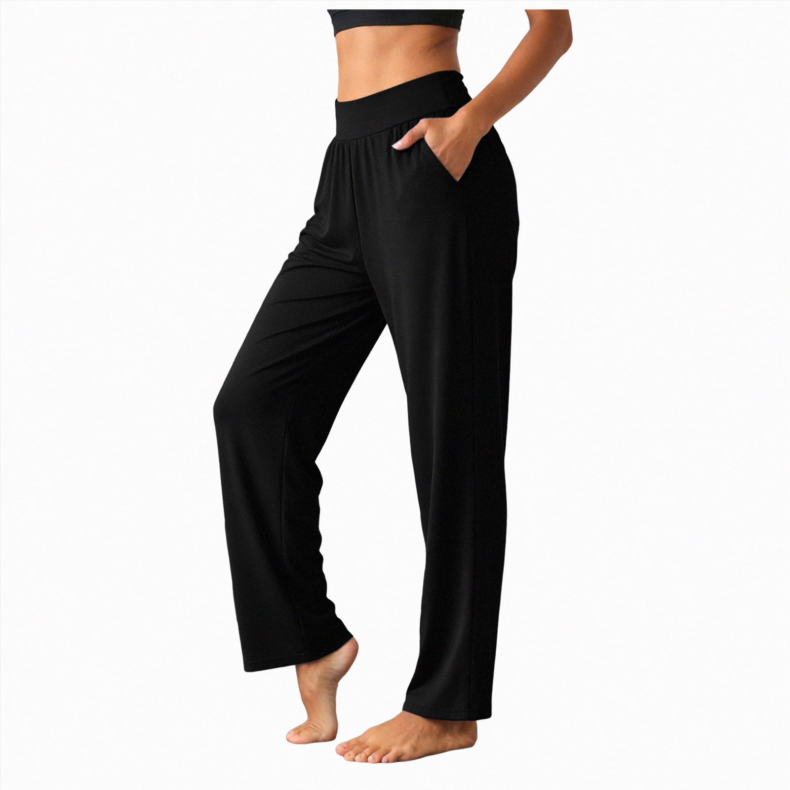 enyan Woman Sweatpants Wide Leg Sweatpants Women Fleece Sweat Pants ...