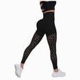 thumbnail image 1 of enyan Womans Leggings Seamless Butt Lifting Train Control Anti Cellulite Leggings（Black,M）, 1 of 6