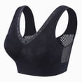 thumbnail image 1 of enyan Women Seamless Jelly Bras No Underwire Supportive Wireless Push Up Full Coverage Bralette Comfy Scalloped T-Shirt Support Bras for Women Black,4XL, 1 of 3