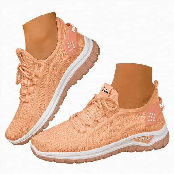 enyan Women Sneaker Running Shoes for Women Casual Lightweight Tennis Walking Sneakers Pink,Size 8