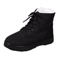 thumbnail image 1 of enyan Women Snow Boots Winter Shoes with Fur Lined Warm Slip On Boots for Women Waterproof Booties Comfortable Outdoor Anti Slip Shoes Womens Winter Snow Boots Black，8, 1 of 7