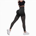 thumbnail image 1 of enyan Women's Leggings High Waisted Seamless Butt Lifting Train Control Cellumove 3d Legging（Dark Gray,L）, 1 of 5