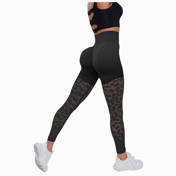 enyan Women's Leggings High Waisted Seamless Butt Lifting Train Control Cellumove 3d Legging(Dark Gray,L)