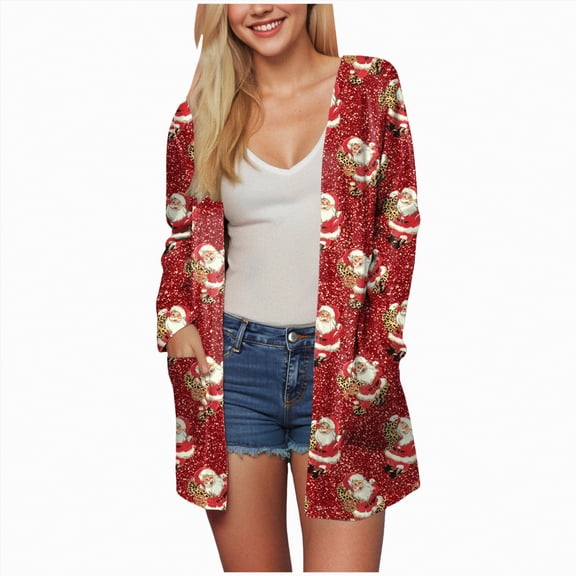 enyan Women's Open Front Long Sleeve Boyfriend Knit Chunky Cardigan Sweater Cardigans For Women Brick Red,S