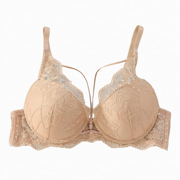 enyan Women's Sports Bra Bras for Women No Underwire Wave Push Up Wireless Bra Seamless Bras Full Coverage Bralettes Lift Everyday Bras Beige,XL