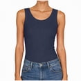 thumbnail image 1 of enyan Women's Tops Workout Tops for Women Racerback Basic Tank Summer 2025 Camisole V Neck Slim Fit Ribbed Sleeveless,Navy,XXL, 1 of 7