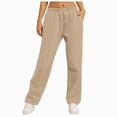 thumbnail image 1 of enyan Women's Ultra-Soft Lounge Joggers Sweatpants Athletic Yoga Pants with Pockets Women'sWide Leg Sweatpants Brown,XXL, 1 of 7
