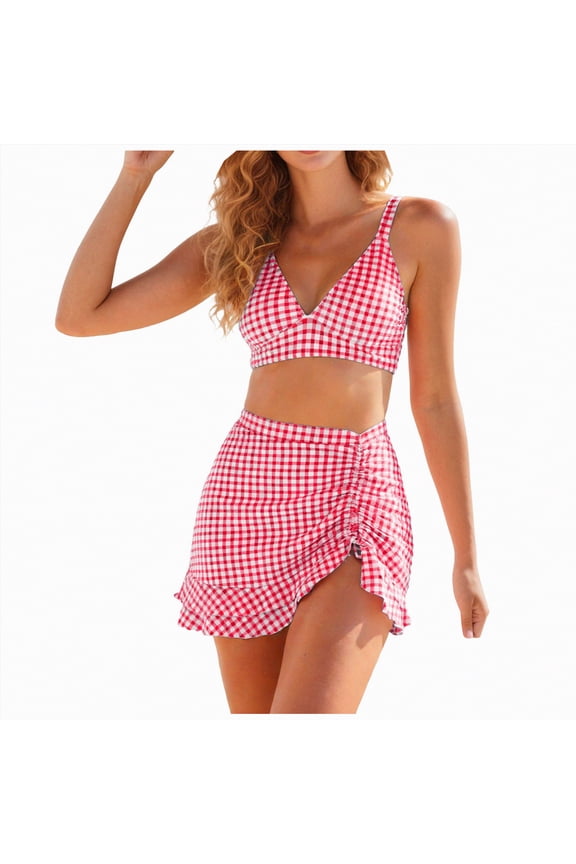 Womens Bathing Suits Women 2Pcs Halter Neck Bra Tops Thong Micro Bikini Set Swimwear Beachwear Swimsuit Extreme Lingerie Bathing Suit,Red,XL