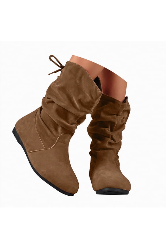 Womens Boots Knee High Cowboy Boots for Women, Cowgirl Boots, Comfortable Western Boots for Country Concert Dancing Wedding Traveling Daily Outfits Brown,Size 6