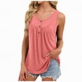 thumbnail image 1 of enyan Womens Ladies Ribbed Thick Strap Racerback Tight Slim Fitted Sporty Workout Tank Tops Womens Shirts,Pink,XXL, 1 of 7