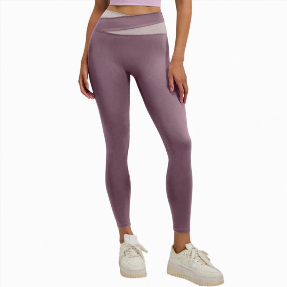 enyan Womens Leggings Seamless Butt Lifting Train Control 3d Metabolic Booster Leggings(Light Purple,L)