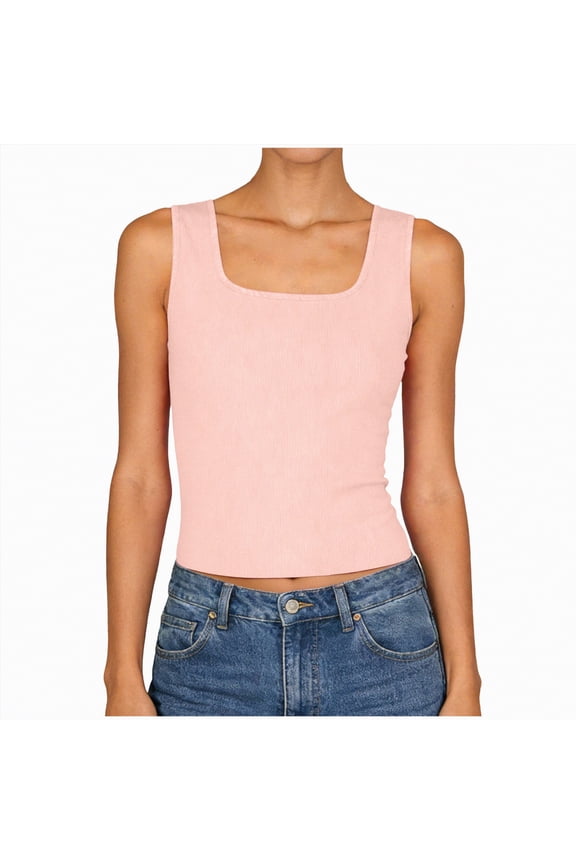 Workout Tops for Women Racerback Basic Tank Summer 2025 Camisole V Neck Slim Fit Ribbed Sleeveless Womens Workout Tops,Pink,S