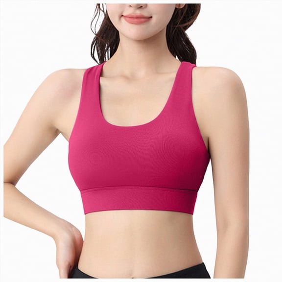 enyan Yoga Bra Cotton T-Shirt Bra Ultra-Soft, Flexible, and Invisible Under Tees Red,XXL