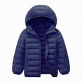 thumbnail image 1 of enyan boys Zip Up Hoodie Sweatshirt, Signature Logo Design, Made With Lightweight Fleece Kids Jackets Navy,8-9 Years, 1 of 3