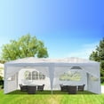 thumbnail image 1 of enyopro 10 x 20ft Outdoor Folding Gazebo Canopy, Portable Tent W/ 6 Removable Sidewalls & 4 Windows, Heavy Duty Instant Tent W/ Waterproof Canopy & Carry Bag, Lightweight Folding Party Tent, T859, 1 of 9