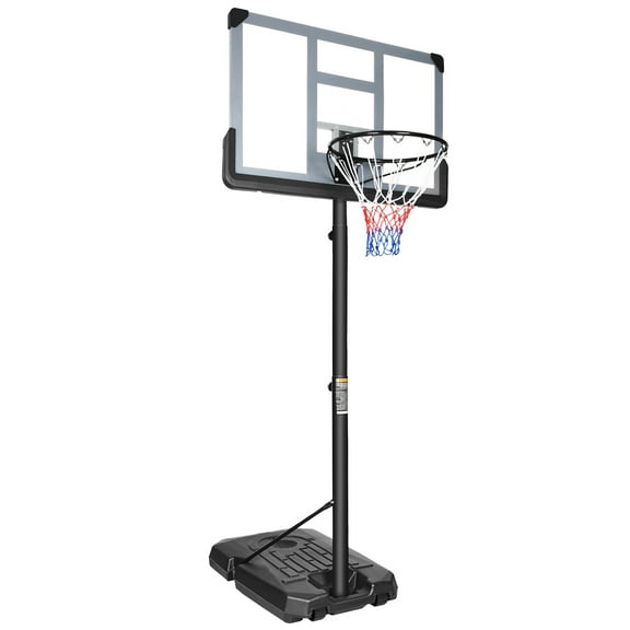 Enyopro Basketball Hoop Indoor, Basketball Goals Outdoor Portable for Youth Kids, 62.99" - 82.77"(5.25ft - 6.9ft) Adjustable Height, Mini Basketball Stand System with 28" PP Backboard, JA1034