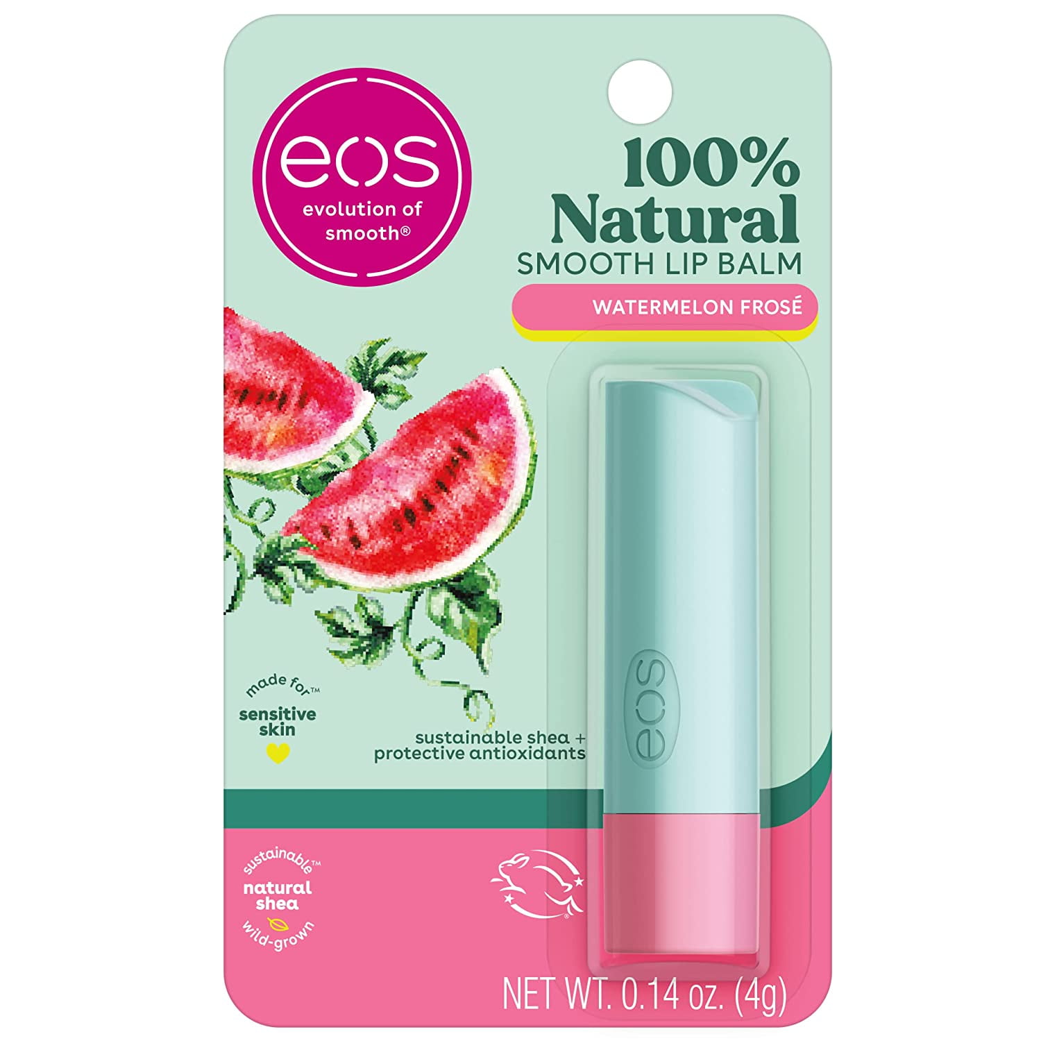 eos 100 Natural Lip Balm Watermelon Frosé, Dermatologist