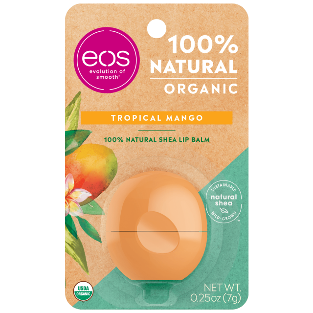 eos 100% Natural & Organic Lip Balm Sphere - Tropical Mango | 0.25 oz