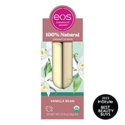 eos 100% Natural & Organic Lip Balm- Vanilla Bean, 0.14 oz, 2-Pack