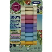 eos 100% Natural Organic Lip Balm, Variety, 0.14 Ounce Pack of 9