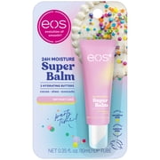 eos 24H Moisture Super Balm Birthday Cake, Hydrating Lip Treatment, 0.35 fl oz