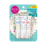 eos 24H Moisture Super Balm Minis- Cr me De La Cr me, Lip Sleeping Mask, 0.169 fl oz, 3-Pack