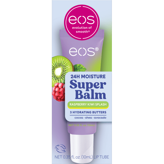 eos 24H Moisture Super Balm- Raspberry Kiwi Splash, 0.35 fl oz, 1-Pack